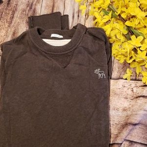 Mens A&F long sleeve muscle fit crew neck